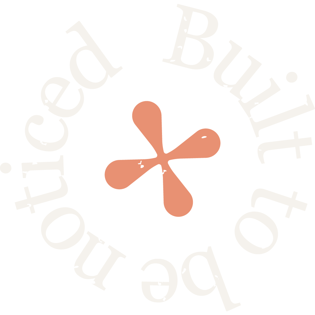Rocket-X "built to be noticed" stamp logo