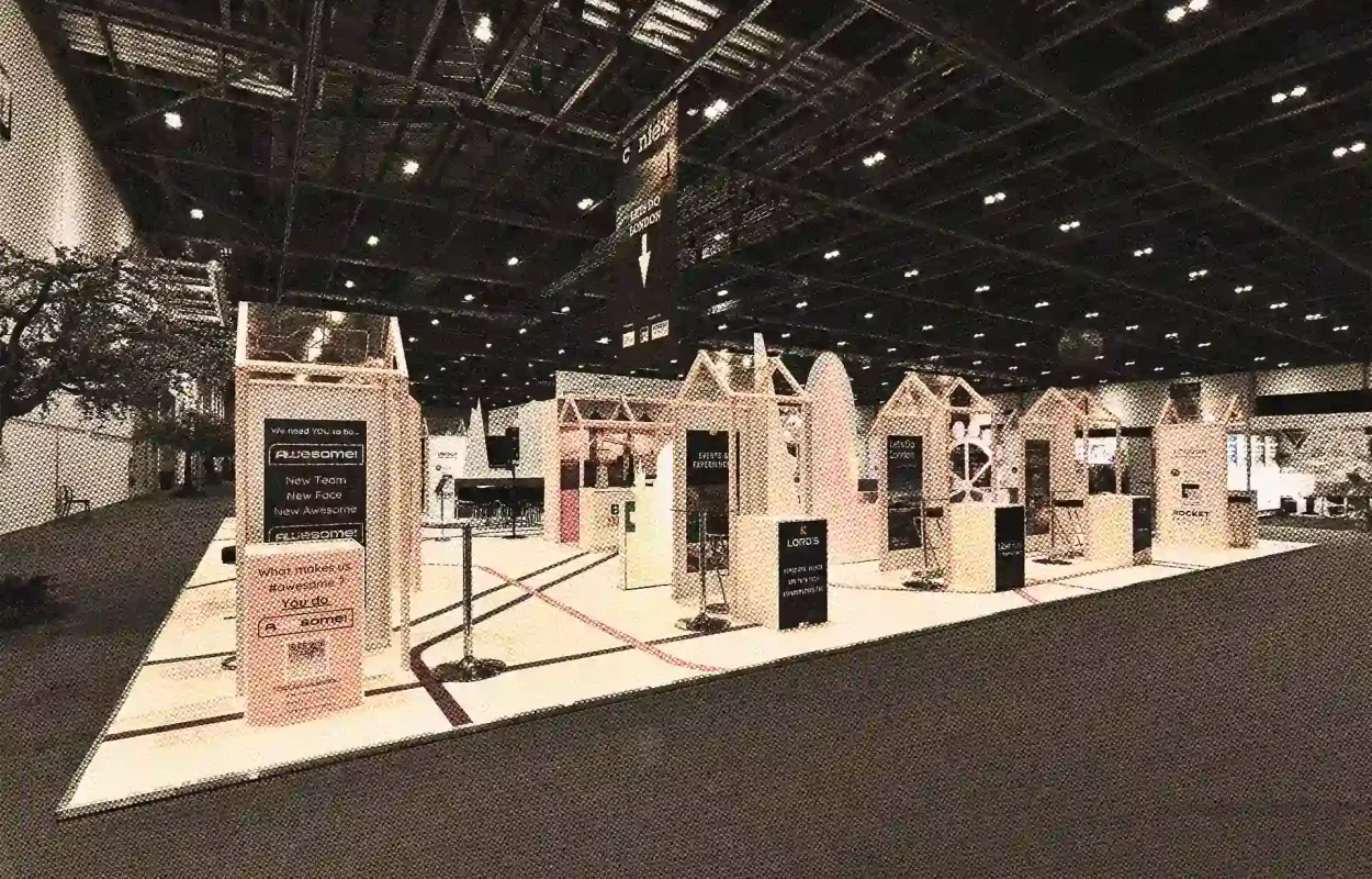 CUSTOM - bespoke exhibition stand designed and built by Rocket-X
