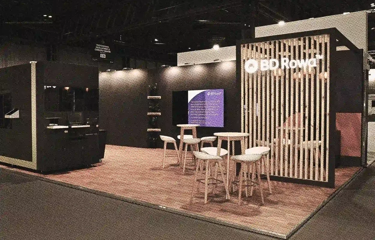 CUSTOM - bespoke exhibition stand designed and built by Rocket-X