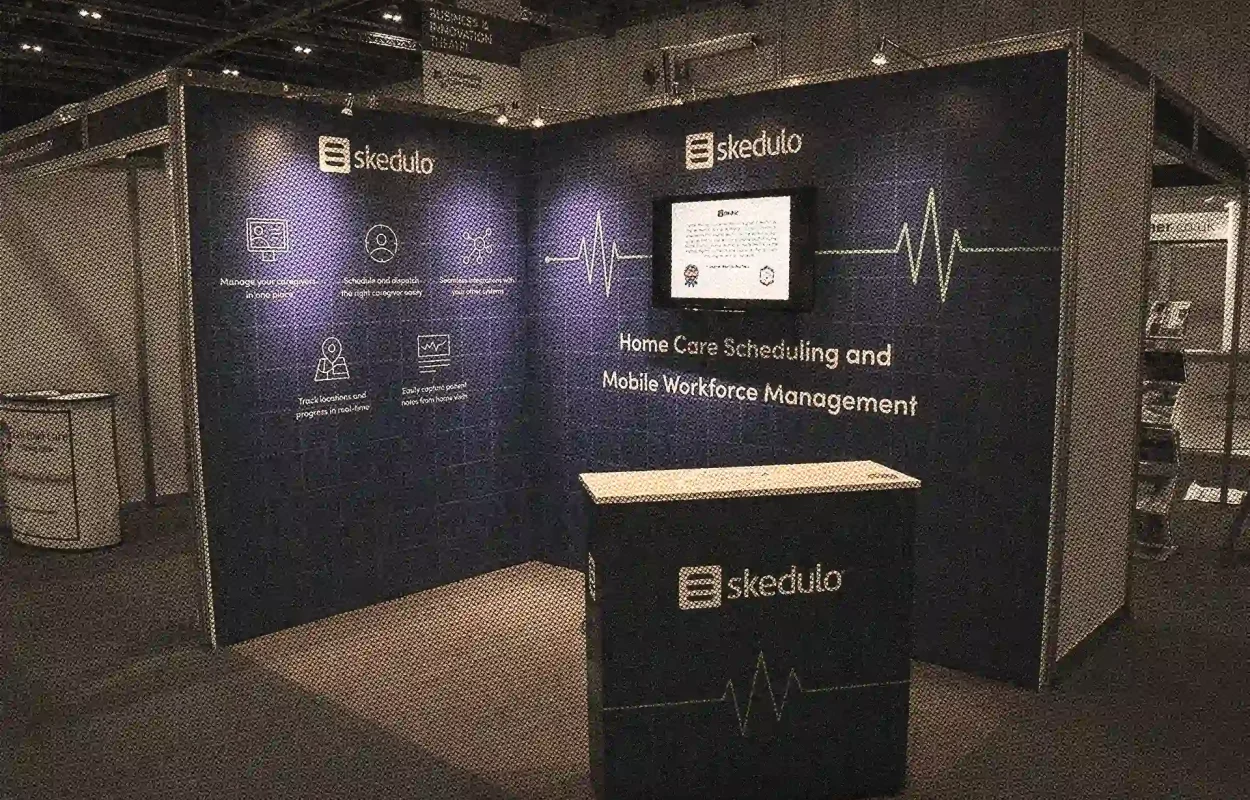 LITE shell scheme exhibition stand designed and built by Rocket-X
